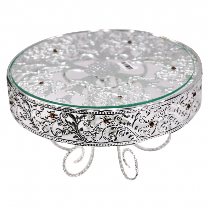 Տակդիր Խմորեղենի AV-4206 Մելխ. Ծաղիկ Արծաթ/գ Ոտք 2